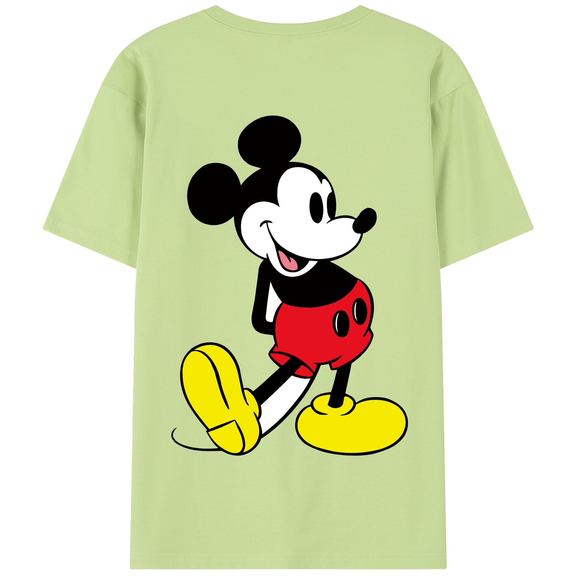 （画像用） ミッキーマウス Mickey Mouse 綿100％半袖Tシャツ（背面プリント）